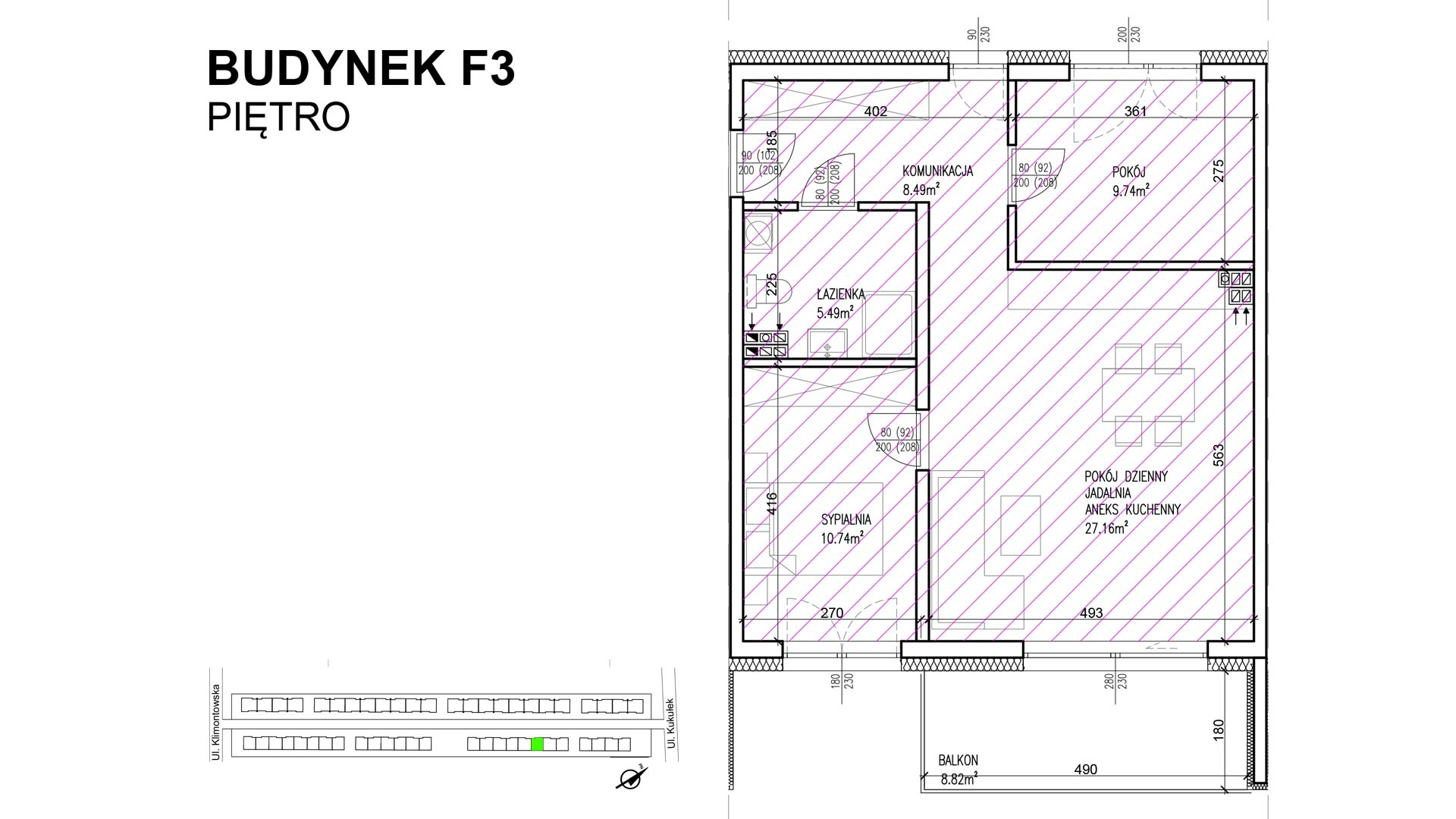 Kukułek F3 Piętro